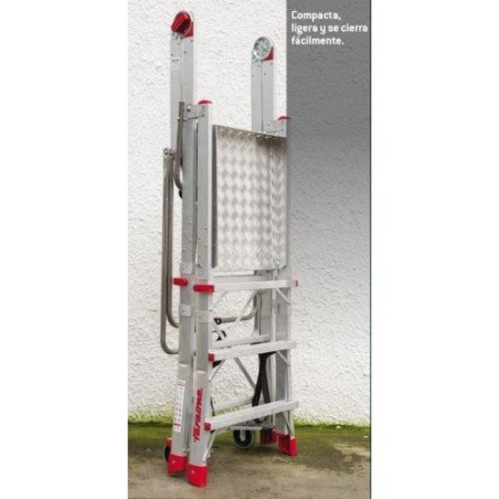 ESCALERA CON PLATAFORMA 3 PELDAÑOS  PLS3