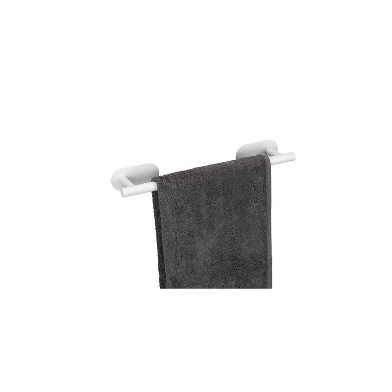 TOALLERO BARRA ACERO INOX 40CM TURBO-LOC BLANCO