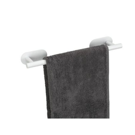 TOALLERO BARRA ACERO INOX 40CM TURBO-LOC BLANCO
