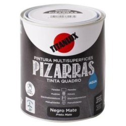 ESMALTE TITANLUX  AGUA PIZARRA NEGRO 750ML.