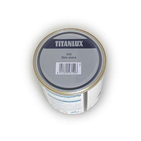 ESMALTE TITANLUX 750 ML. 503 001 GRIS ACERO