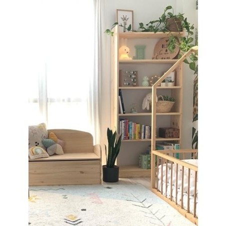 LIBRERIA GALA 6 BALDAS 80CM PINO MACIZO GAL680.99