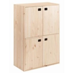ARMARIO PINO 4 PUERTAS 4 BALDAS DINAMIC DMC4P0.99