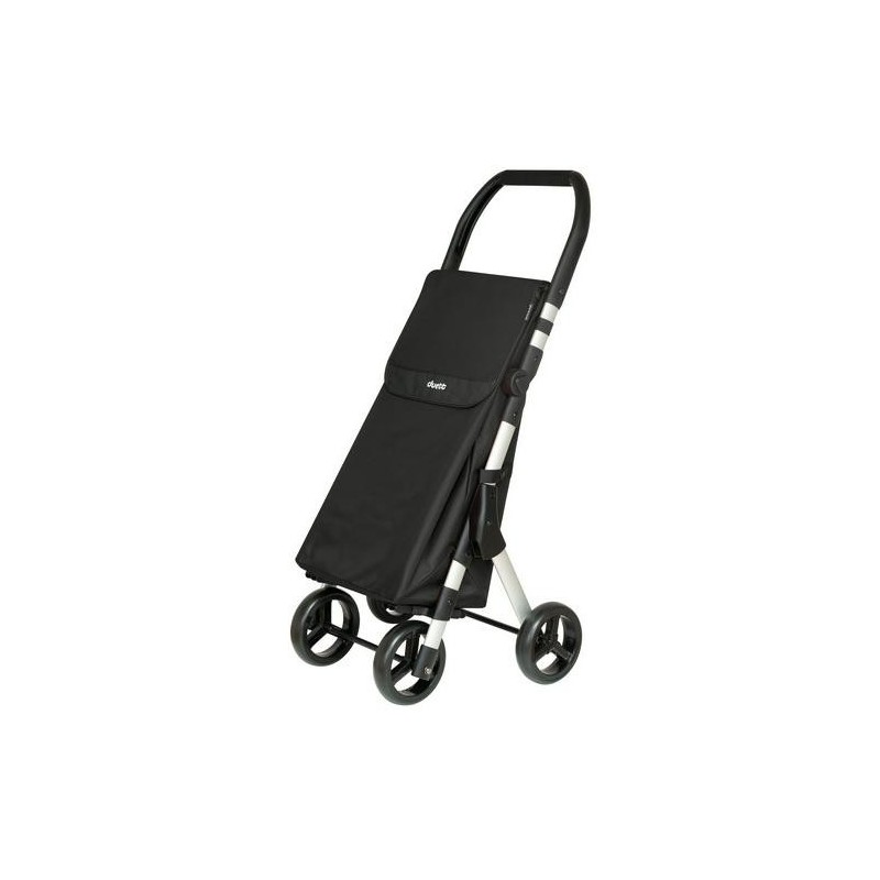 CARRO DE COMPRA 46L MUUVI UP NEGRO 4 RUEDAS