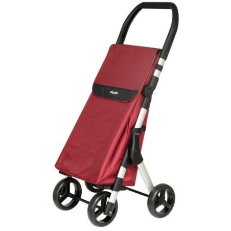 CARRO DE COMPRA 46L MUUVI UP ROJO 4 RUEDAS