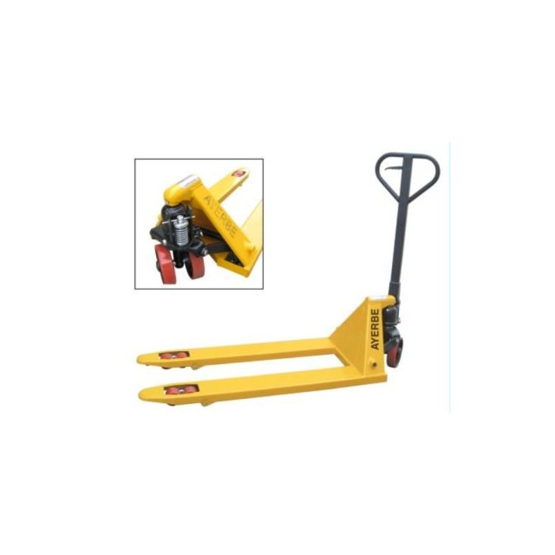 TRANSPALETA 2500 KG.RUEDA POLIURETANO 580710