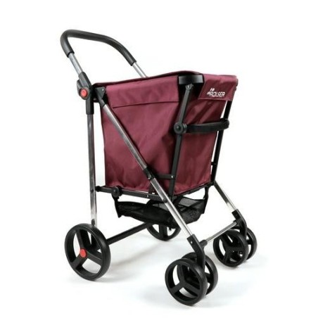 CARRO COMPRA 4/RUEDAS 2 GIRATORIAS PLEGABLE BURDEO