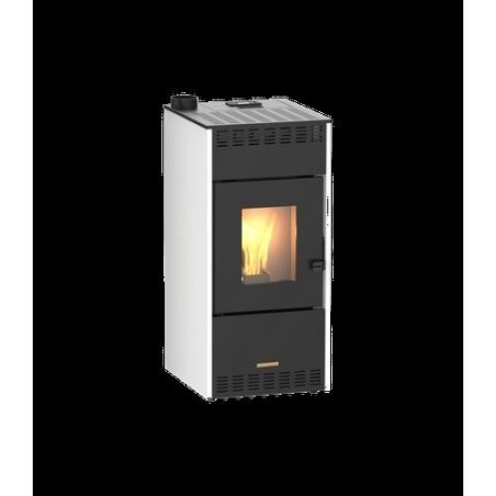 ESTUFA PELLET 10KW CANALIZADA MARENI 10 S BLANCA