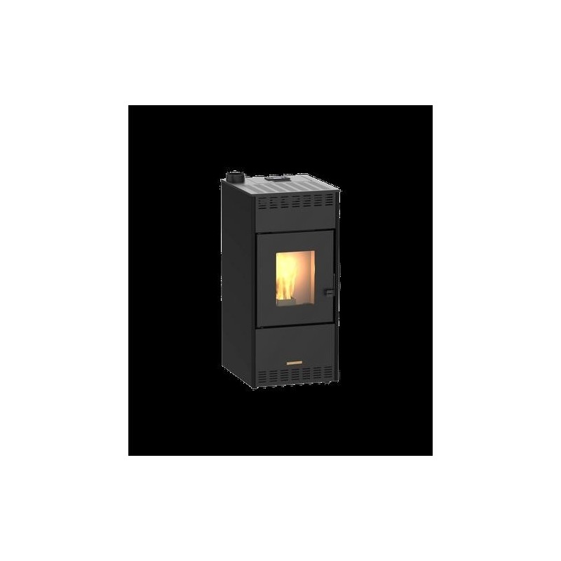 ESTUFA PELLET 10KW CANALIZADA MARENI 10 S NEGRA