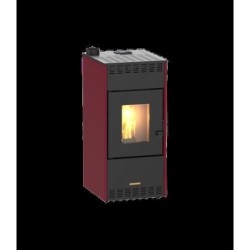 ESTUFA PELLET 10KW CANALIZADA MARENI 10 S ROJA