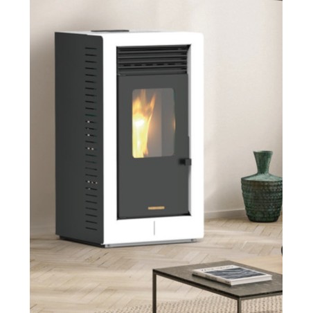 ESTUFA PELLET 8KW AUTOLIMPIANTE NEPRA BLANCA