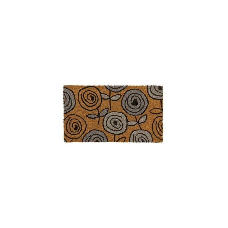 FELPUDO COCO NATURAL FLORAL 40X70 50223