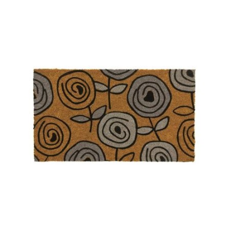 FELPUDO COCO NATURAL FLORAL 40X70 50223