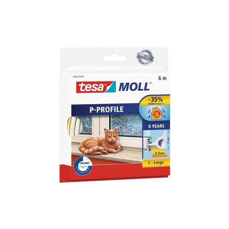 BURLETE  TUBO 06X09 BLANCO 5390
