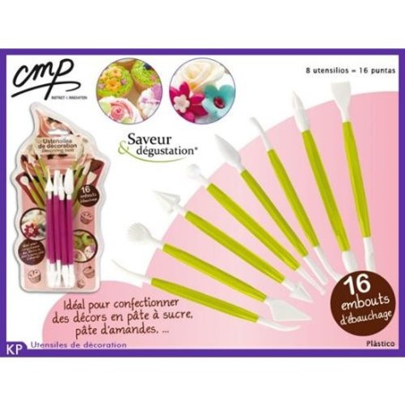 JUEGO 8 UTENSILIOS DECORAR CMPKP5077