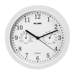RELOJ PARED ANALOGICO BLN 25CM TEMP/HUMD RP-2005-B