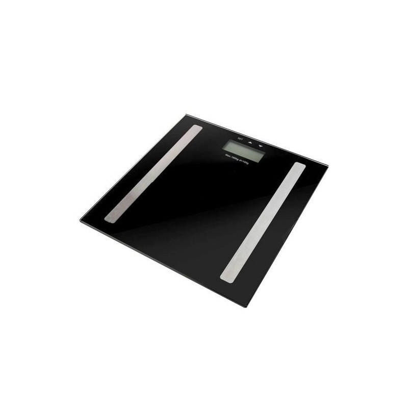 BASCULA BAÑO DIGITAL GRASA 180KG NEGRO 33706