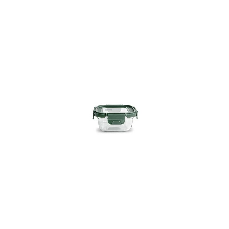 CONTENEDOR VIDRIO CUADRADO 320ML C/TAPA 8584-V