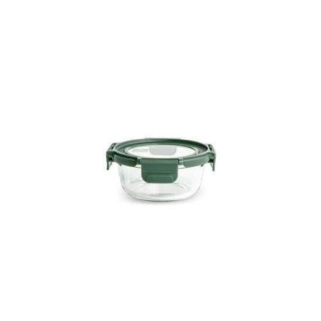 CONTENEDOR VIDRIO REDONDO 400ML C/TAPA 8587-V