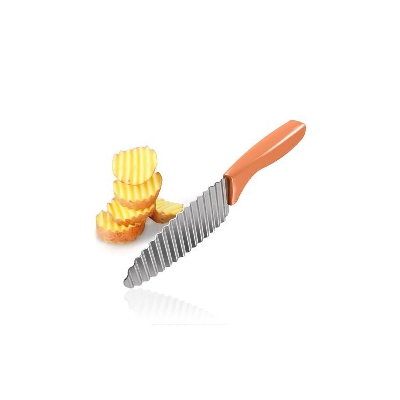 CUCHILLO DECORADOR ONDULADO ACERO INOX 252795000