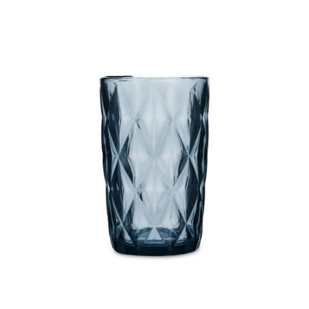 VASO ALTO AZUL 6UDS VIDRIO 40CL MAIA QUID 5428065