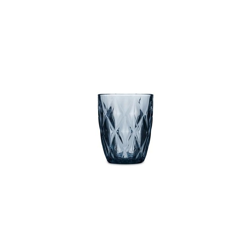 VASO BAJO VIDRIO AZUL 6UDS 28CL MAIA QUID 5428064