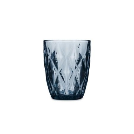 VASO BAJO VIDRIO AZUL 6UDS 28CL MAIA QUID 5428064