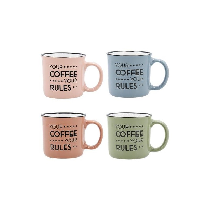 TAZA CERÁMICA COLOR SURTIDO 12CL ENERGY QUID