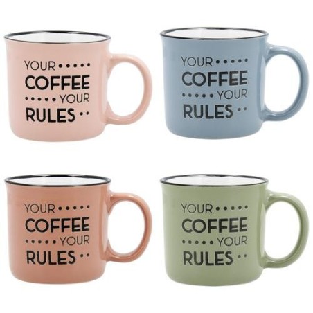 TAZA CERÁMICA COLOR SURTIDO 12CL ENERGY QUID