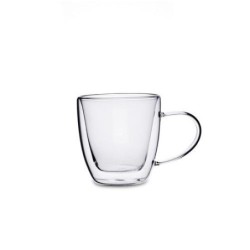 TAZA DOBLE PARED VIDRIO TRANSPAR 15CL SERENIA QUID