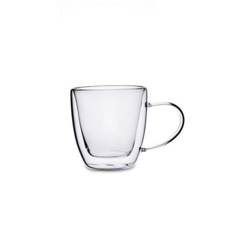 TAZA DOBLE PARED VIDRIO TRANSPAR 15CL SERENIA QUID