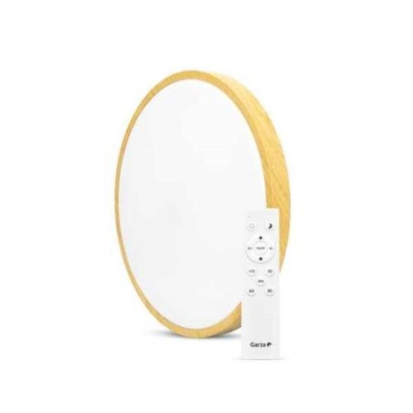 PLAFON TECHO ARO MADERA 42MM 30W 3200LM C/MANDO