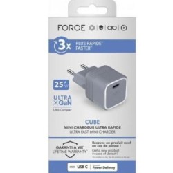 CARGADOR 25W PUERTO USB-C GRIS F152526