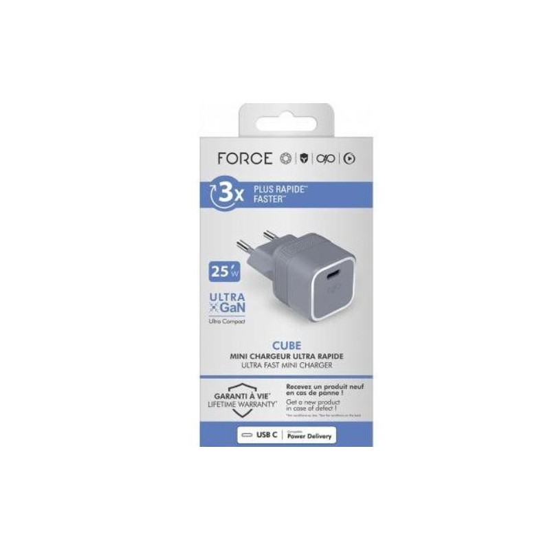 CARGADOR 25W PUERTO USB-C GRIS F152526