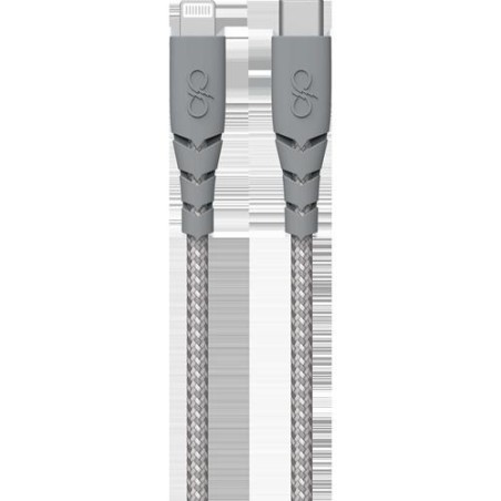CABLE USB-C/ USB-C LIGTNG 1.2M 3A GRIS F149006