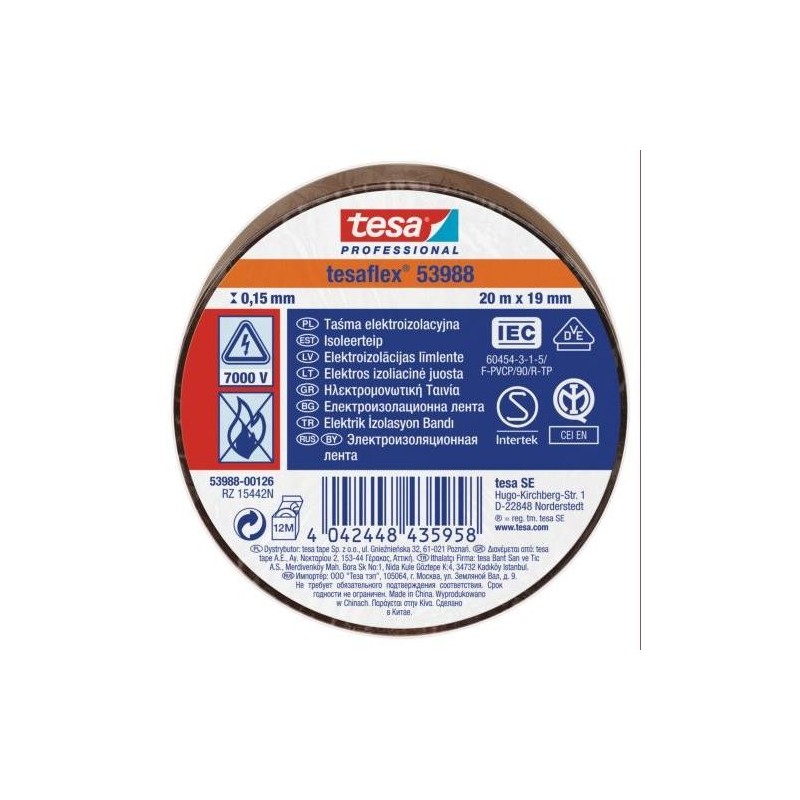 CINTA AISLANTE 20X19 MARRON    53988-126