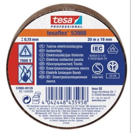 CINTA AISLANTE 20X19 MARRON    53988-126