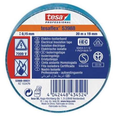 CINTA AISLANTE 20X19 AZUL     53988-31