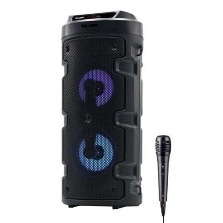 ALTAVOZ BT KARAOKE PORTATIL LED 10 - ELBE ALT-88-T