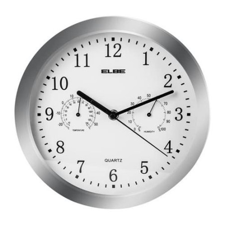 RELOJ DE PARED TEMPERATURA Y HUMEDA - ELBE RP-3005