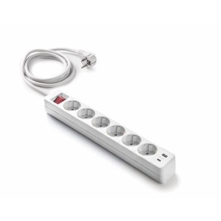BASE 6 TOMAS TT+2 USB A+C C/INT.CABLE 1,5 M 9/716