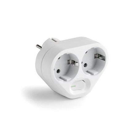 ADAPTADOR DOBLE TT 16A-250V CON INTERRUPTOR 1342