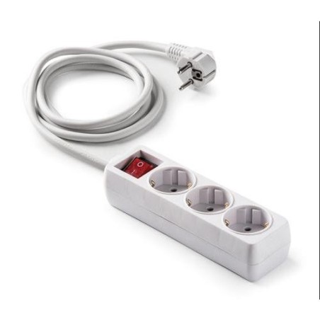 BASE 3 TOMAS/TT. CABLE 1.5 M. C/INTERRUPTOR 9/703