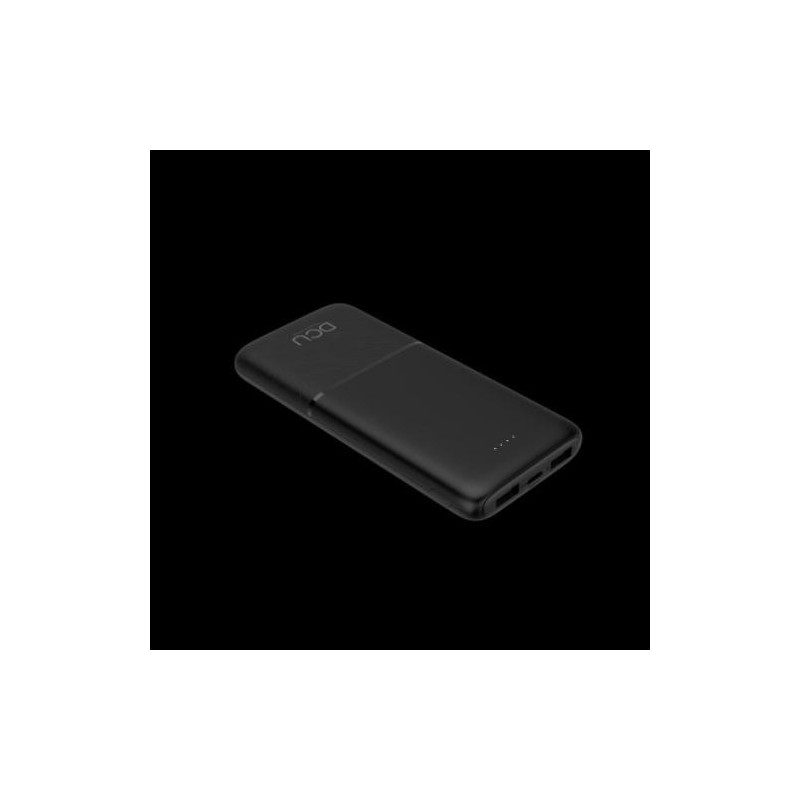 POWER BANK 10.000MAH TRIPLE SALIDA USB NEGRO