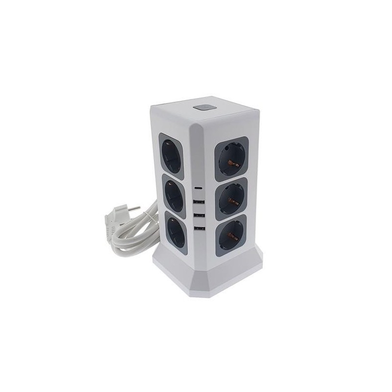 BASE TORRE 12 TOMAS Y 3 USB + 1 TIPO C 76800