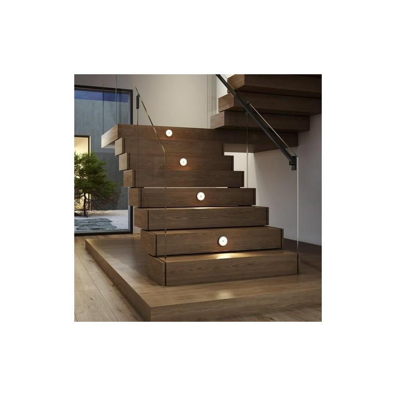 LUZ LED USB REDONDA SENSOR MOVIMIENTO BLANCO