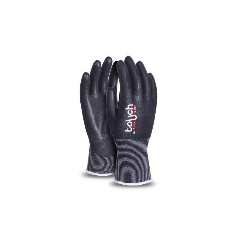 GUANTE TOUCHFLEX NYLON POLIURETANO TALLA 8 TC-001