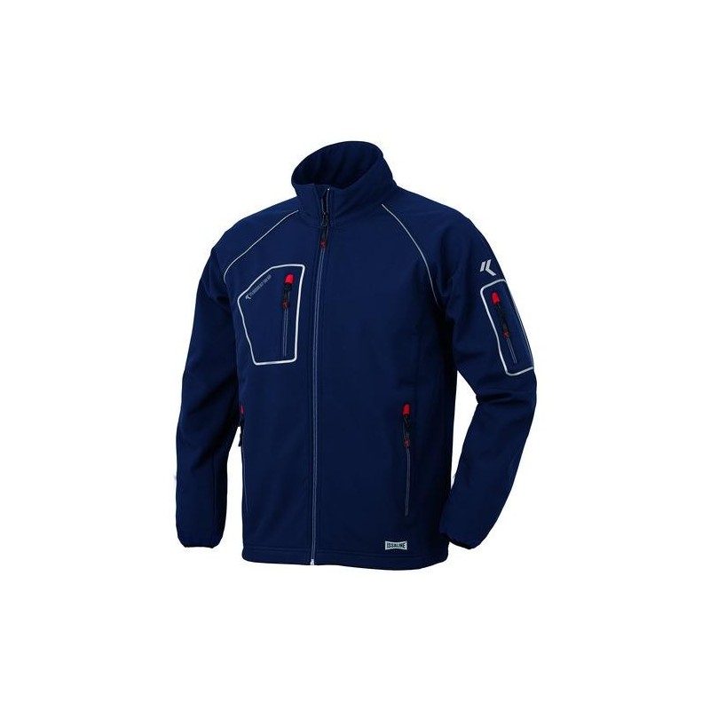 CHAQUETA JUST SOFTSHELL AZUL T.L 04515NB-040