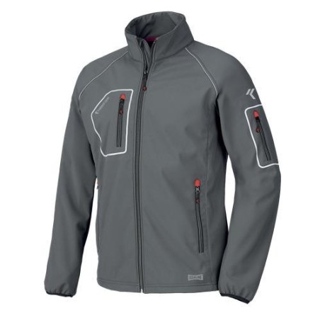 CHAQUETA JUST SOFTSHELL GRIS T.M 04515NB-080
