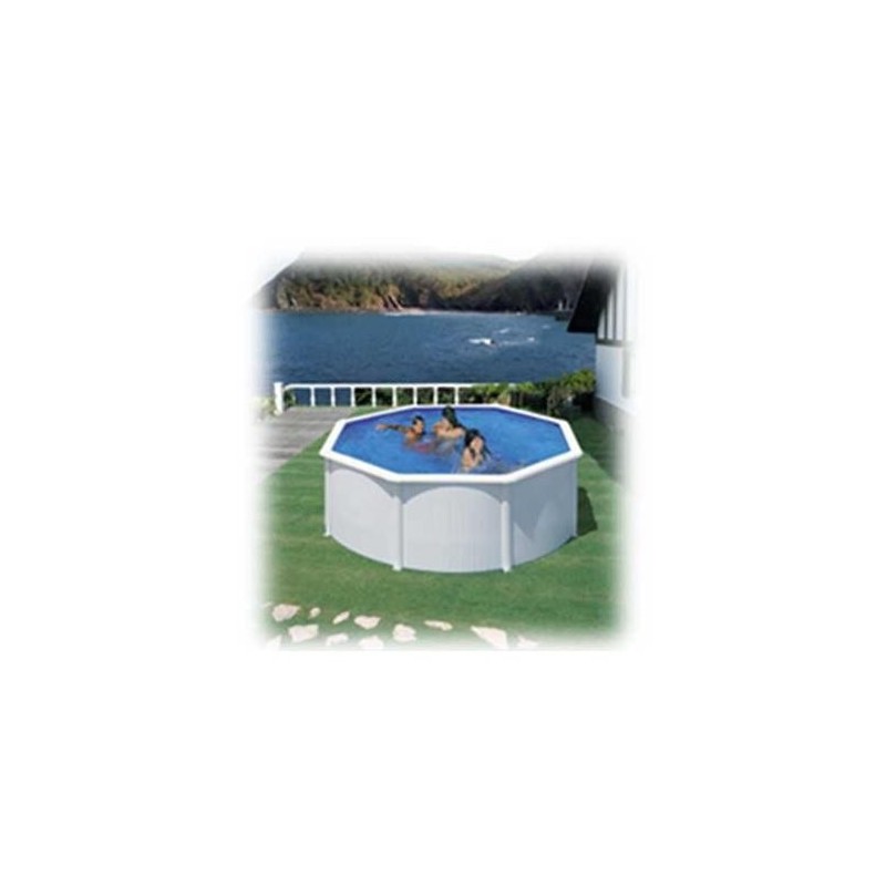 PISCINA ACERO REDON.BCA.FIL/AREN.350X120 KIT350ECO